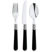 Abert (Италия) Ложка чайная Майя 18/0  1,2 мм 14,6 см. черный Abert /12/