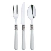 Abert (Италия) Ложка столовая Майя 18/0  1,2 мм  20,2 см. слоновая кость Abert /12/