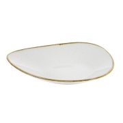 Салатник треугольный мелкий 27,2х26,7см, без борта, Stonecast, цвет Barley White SWHSTB271