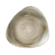 Тарелка мелкая треугольная 26,5см, без борта, Stonecast Patina, цвет Antique Taupe PAATTR101
