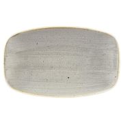 Блюдо прямоугольное 20х12,1см, без борта, Stonecast, цвет Peppercorn Grey SPGSXO71