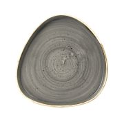 Тарелка треугольная мелкая CHEFS Walled 20см h2см, с прямым бортом, Stonecast, цвет Peppercorn Grey