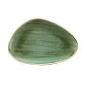 Блюдо треугольное CHEFS 30,4х20,5см, без борта, Stonecast, цвет Samphire Green SSGSTC301