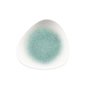 Тарелка мелкая треугольная 19,2см, без борта, цвет Raku Jade Green, Studio Prints RKJGTR71