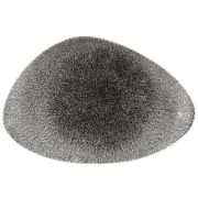 Блюдо треугольное CHEFS 30х20см, без борта, цвет Raku Quartz Black, Studio Prints RKBQTC301