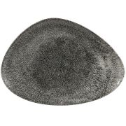 Блюдо треугольное CHEFS 35,6х25см, без борта, цвет Raku Quartz Black, Studio Prints RKBQTC361