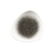 Тарелка мелкая треугольная 19,2см, без борта, цвет Raku Quartz Black, Studio Prints RKBQTR71