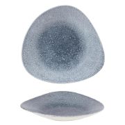 Салатник треугольный мелкий 27,8х19,8см, цвет Raku Topaz Blue, Studio Prints RKTBTB271