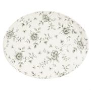 Блюдо овальное 31,7х25,5см, без борта, Vintage Prints, цвет Grey Rose Chintz RCGOP121