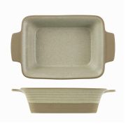 Блюдо прямоугольное глубокое 17х13см 0,48л, с ручками, керамика, Igneous ZCATIGRD1