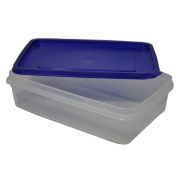 MGprof Контейнер для продуктов прямоуг.  3,4 л. 29*19*9 см. с синей крышкой MGprof /1/30/