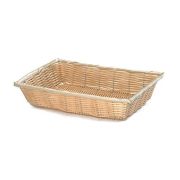 Корзина для хлеба прямоугольная 40,5х28,5см h7,5см, полиротанг 1189W