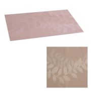 Салфетка сервировочная 42х33 см, бежевая, 50% полиэстер, 50% поливинилхлорид 56529-FL