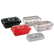 Салатник 4,5л (33х26,5см h8см), волнистый край, пластик, красный 422108204