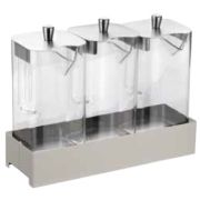 Диспенсер для мюсли тройной 3х2,2л CALEIDO 39х12,8х30 h см, нерж.сталь, цвет Cream 518B9618