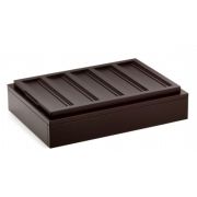 Поднос сервировочный для салатников на дерев.подставке, цвет венге 51132700