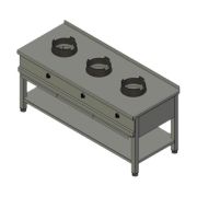 ПЛИТА ГАЗОВАЯ ВУЛКАН-HEIDEBRENNER KSW 03  WOK АРТ.8787