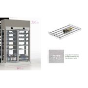 ШКАФ ВИННЫЙ ENOFRIGO WINE LIBRARY 20 4V 2P H2200 VT E СЕРЫЙ+ПОЛКИ T