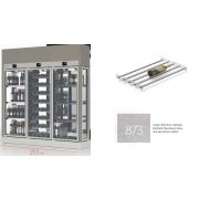 ШКАФ ВИННЫЙ ENOFRIGO WINE LIBRARY 20 4V 3P H2200 VT E СЕРЫЙ+ПОЛКИ T