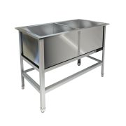 ВАННА МОЕЧНАЯ СВАРНАЯ KAYMAN ВМ-412/600 С ОТВЕРСТИЕМ ПО ЦЕНТРУ ЕМКОСТИ