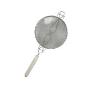 Нерж (Китай) Сито d=230 мм. нерж. размер ячейки 1,5*1,5 мм. с пластик. ручкой /1/25/