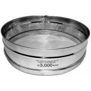 Нерж (Россия) Сито d=300 мм. нерж. размер ячейки 3*3 мм. лабораторное /1/