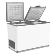 ЛАРЬ МОРОЗИЛЬНЫЙ FROSTOR F 400 SD БЕЛЫЙ (СЕРАЯ РАМКА) STANDART DOUBLE (ПРОПАН)