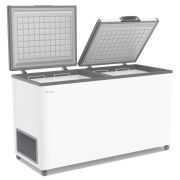 ЛАРЬ МОРОЗИЛЬНЫЙ FROSTOR F 500 SD БЕЛЫЙ (СЕРАЯ РАМКА) STANDART DOUBLE (ПРОПАН)