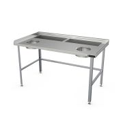 СТОЛ ДЛЯ РАЗДЕЛКИ ОВОЩЕЙ ПРИСТЕННЫЙ KAYMAN СП-656/1508-2-А