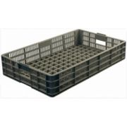 Ящики (Россия) Ящик 740*465*145 мм. для хлеба, прямой перфорир., серый (крышка 73937) /1/72/