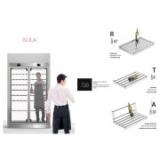 ШКАФ ВИННЫЙ ENOFRIGO WINE LIBRARY 20 3P ISLAND H220 P60 VT I ЧЕРНЫЙ+ПОЛКИ T+ПОЛКИ A+ПОЛКИ R