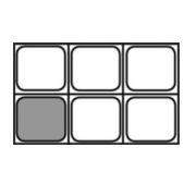 Гастроемкость GN1/6-100 нерж. сталь 14119-10