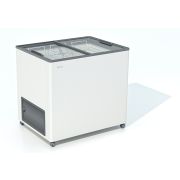 ЛАРЬ МОРОЗИЛЬНЫЙ FROSTOR F 250 С ПРЯМОЕ СТЕКЛО СЕРЫЙ (ПРОПАН)