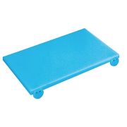 Доскаразделочная с упорами 600x400мм,пластик, синий 42544-04