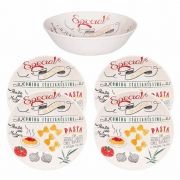 Набор посуды 5 предметов для пасты "MASSA" Oxford 004554, J517-6757