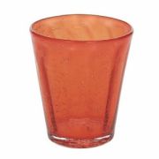 Стакан для воды 340мл, d9см, h105мм, стекло, цвет оранжевый KL557340003