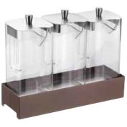 Диспенсер для мюсли тройной 3х2,2л CALEIDO 39х12,8х30 h см, нерж.сталь, цвет Coffee 518C9618