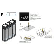 ШКАФ ВИННЫЙ ENOFRIGO WINE LIBRARY 20 3V DX-SX 3P H2600 VT ЧЕРНЫЙ+ПОЛКИ R+ПОЛКИ C+ПОЛКИ A