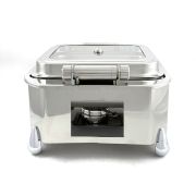 Мармит квадратный со стеклянной крышкой 6,5л, Jade JD/0/2/6.5/DP