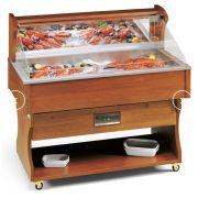 ВИТРИНА РЫБН.С ЛЬДОГЕНЕР. FISHING 4 ТЕМН.ОРЕХ