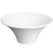 Миска 2,25л d28см, меламин, Flower, цвет белый H-2213