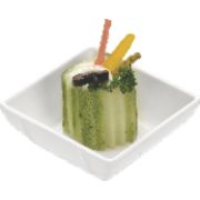 Салатник квадратный 7x7см, меламин, Sara, цвет белый H-2306