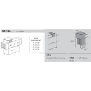 МАШИНА ПОСУДОМОЕЧНАЯ DIHR RX 104 DX+DDE+HR10+DR69/ДЕЛЕНИЕ 2 ЧАСТИ