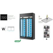 ШКАФ ВИННЫЙ ENOFRIGO WINE LIBRARY 20 2P WALL H260 P60 VT W ЧЕРНЫЙ + ПОЛКИ R