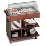 ВИТРИНА РЫБНАЯ ХОЛОДИЛЬНАЯ TECFRIGO CARRELLINO FISH ТЕМН. ОРЕХ