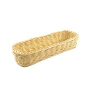 MGprof Лоток для столовых приборов (органайзер) 27*10*9 см. прямоуг. бежевая полиротанг MGprof /1/ АКЦИЯ