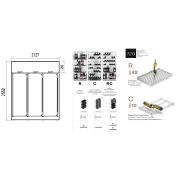 ШКАФ ВИННЫЙ ENOFRIGO WINE LIBRARY 20 3P WALL H260 P60 VT W ЧЕРНЫЙ+ПОЛКИ С 8ШТ+ПОЛКИ R 5ШТ+ПОЛКИ RC