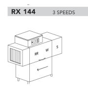 МАШИНА ПОСУДОМОЕЧНАЯ DIHR RX 144 DX+DDE+HR10+DR64/ДЕЛЕНИЕ 3 ЧАСТИ