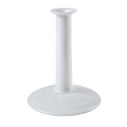 Bonna (Турция) Ваза для цветов h=150 мм. Белый Хало широкая полоска Bonna /1/12/