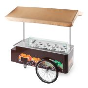 ВИТРИНА ТЕЛЕЖКА ДЛЯ МОРОЖЕНОГО ISA IL CARRETTINO CARAPINE BROWN